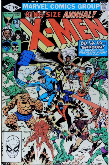 Couverture de UNCANNY X-MEN (1963) ANNUAL #5 - par Brent Anderson - lecubeacomics.com