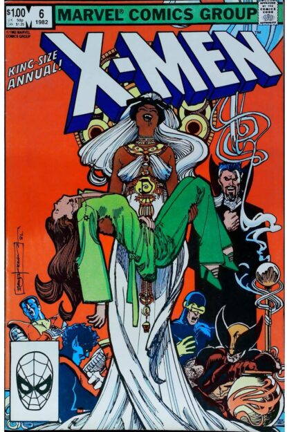 Couverture de UNCANNY X-MEN (1963) ANNUAL #6 - par Bill Sienkiewicz - lecubeacomics.com