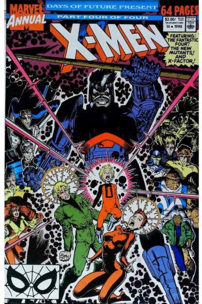 UNCANNY X-MEN (1963) ANNUAL #14 - Marvel - lecubeacomics.com Couverture de UNCANNY X-MEN (1963) ANNUAL #14 - par Art Adams - lecubeacomics.com