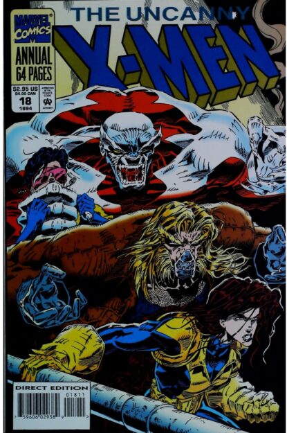Couverture de UNCANNY X-MEN (1963) ANNUAL #18 - par Hilary Barta - lecubeacomics.com