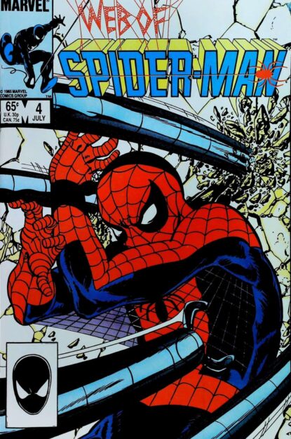 Couverture de WEB OF SPIDER-MAN (1985) #4 - par John Byrne - lecubeacomics.com