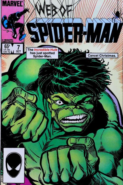Couverture de WEB OF SPIDER-MAN (1985) #7 - par Brett Breeding - lecubeacomics.com
