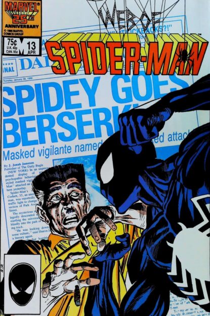 Couverture de WEB OF SPIDER-MAN (1985) #13 - par Joe Rubinstein - lecubeacomics.com