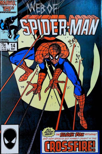 Couverture de WEB OF SPIDER-MAN (1985) #14 - par Joe Rubinstein - lecubeacomics.com