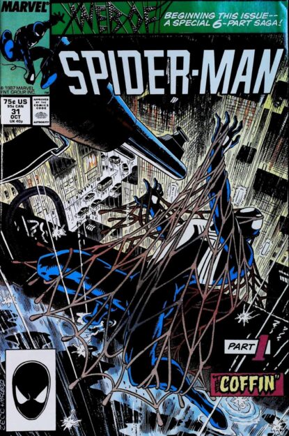 Couverture de WEB OF SPIDER-MAN (1985) #31 - par Mike Zeck - lecubeacomics.com