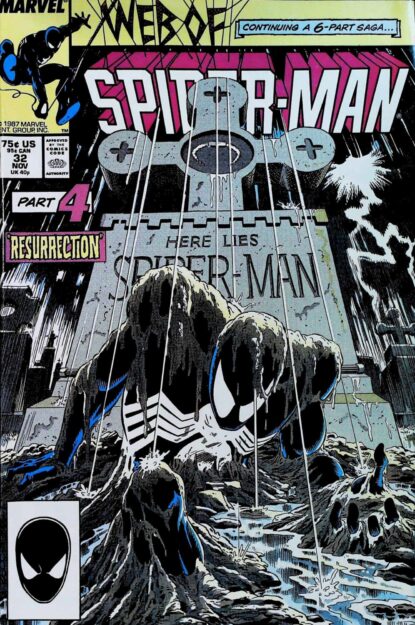 Couverture de WEB OF SPIDER-MAN (1985) #32 - par Mike Zeck - lecubeacomics.com