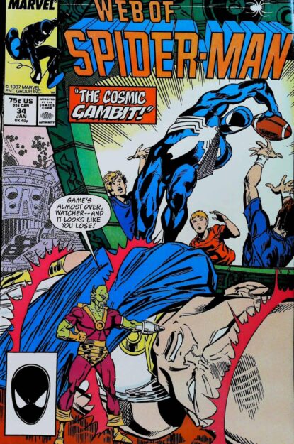 Couverture de WEB OF SPIDER-MAN (1985) #34 - par Steve Geiger - lecubeacomics.com