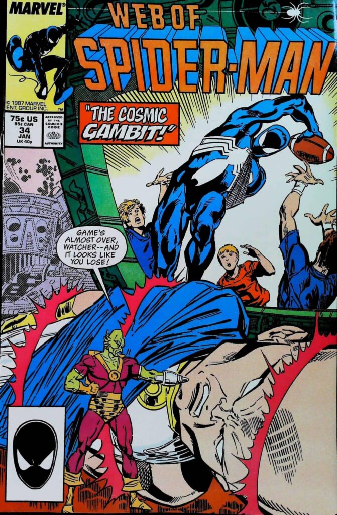 Web Of Spider-Man #34, vue de l'exemplaire