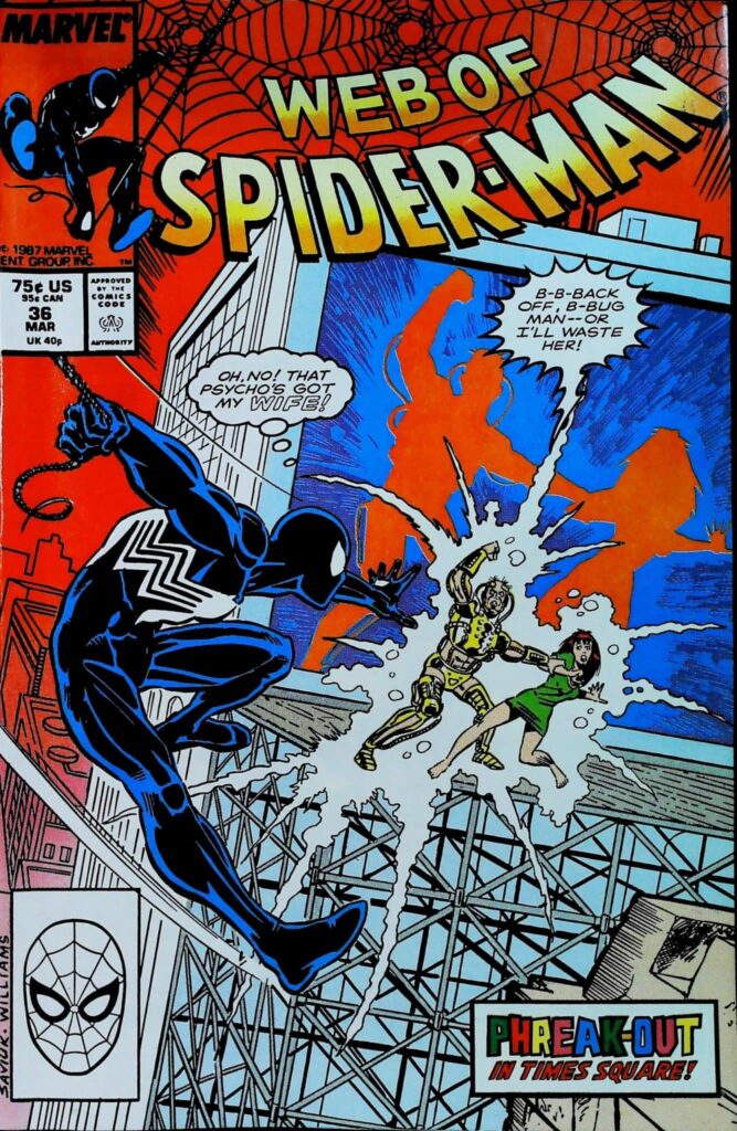Web Of Spider-Man #36, vue de l'exemplaire