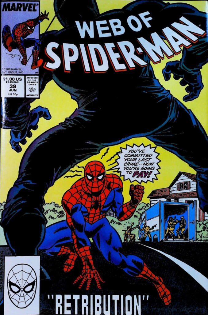 Web Of Spider-Man #39, vue de l'exemplaire