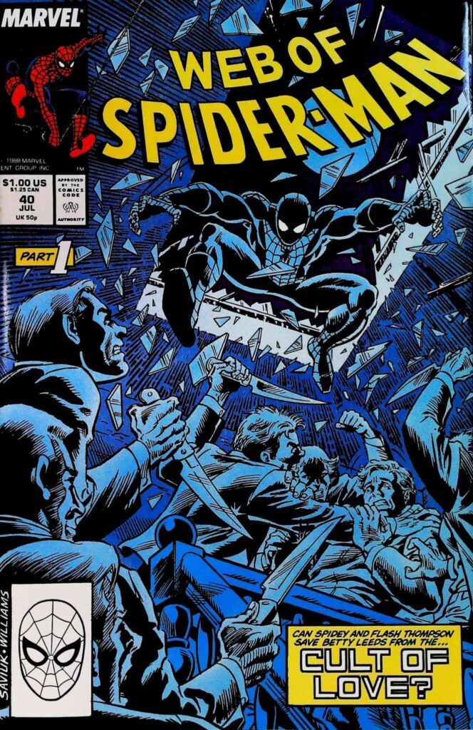 Web Of Spider-Man #40, vue de l'exemplaire