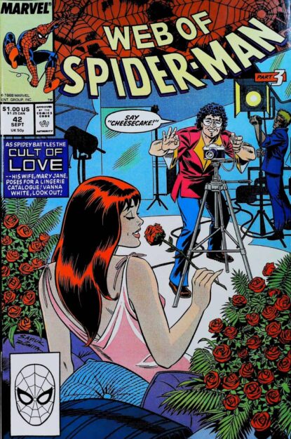 Couverture de WEB OF SPIDER-MAN (1985) #42 - par Alex Saviuk - lecubeacomics.com