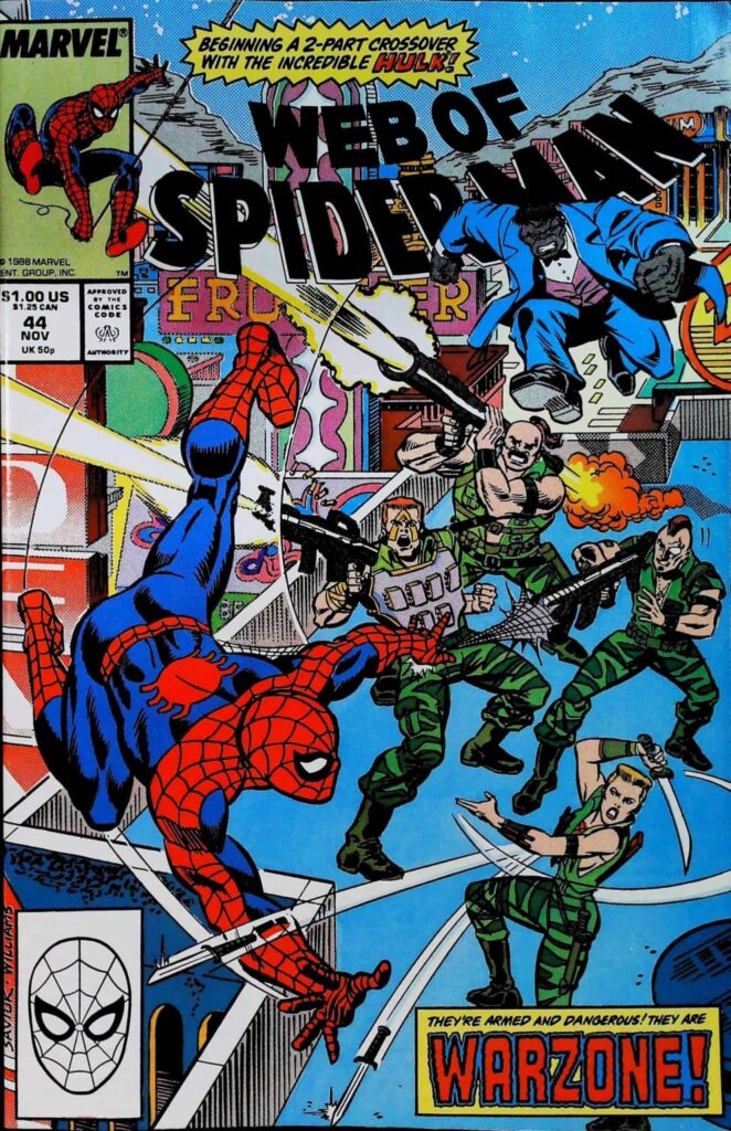 Web Of Spider-Man #44, vue de l'exemplaire