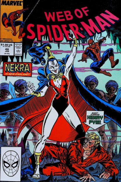 Couverture de WEB OF SPIDER-MAN (1985) #46 - par Frank Giacoia - lecubeacomics.com