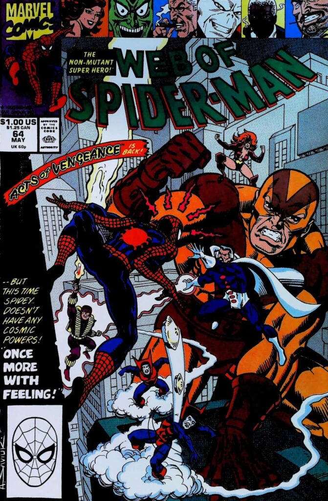 Web Of Spider-Man #64, vue de l'exemplaire