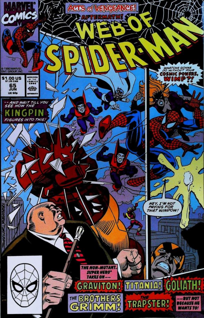 Web Of Spider-Man #65, vue de l'exemplaire