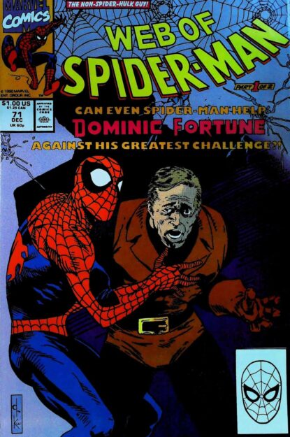 Couverture de WEB OF SPIDER-MAN (1985) #71 - par Dave Ross - lecubeacomics.com