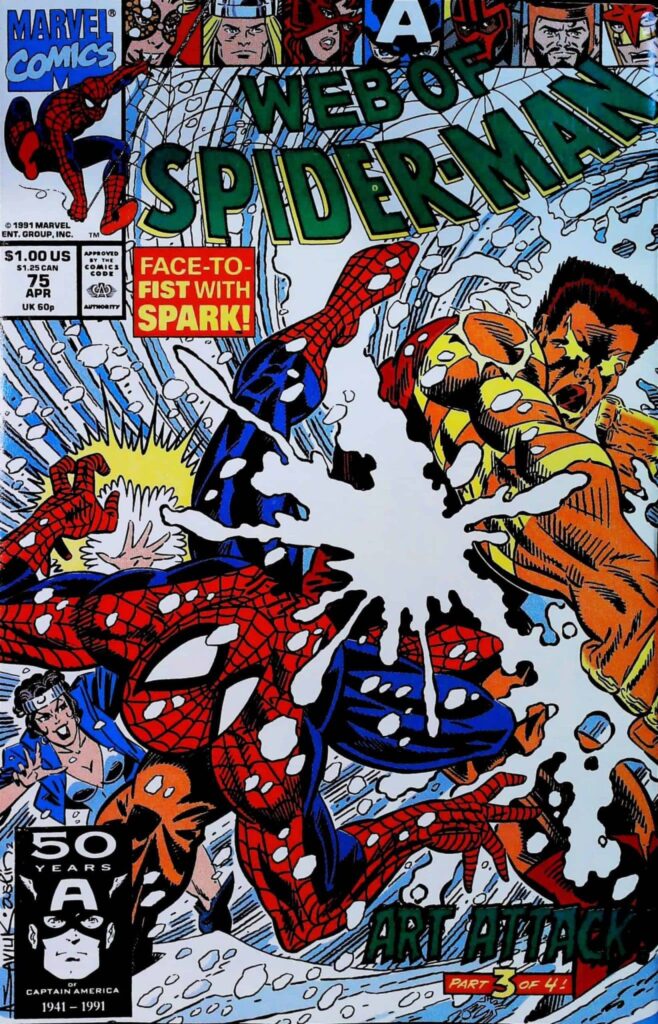 Web Of Spider-Man #75, vue de l'exemplaire
