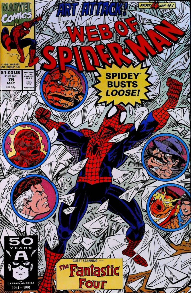 Web Of Spider-Man #76, vue de l'exemplaire