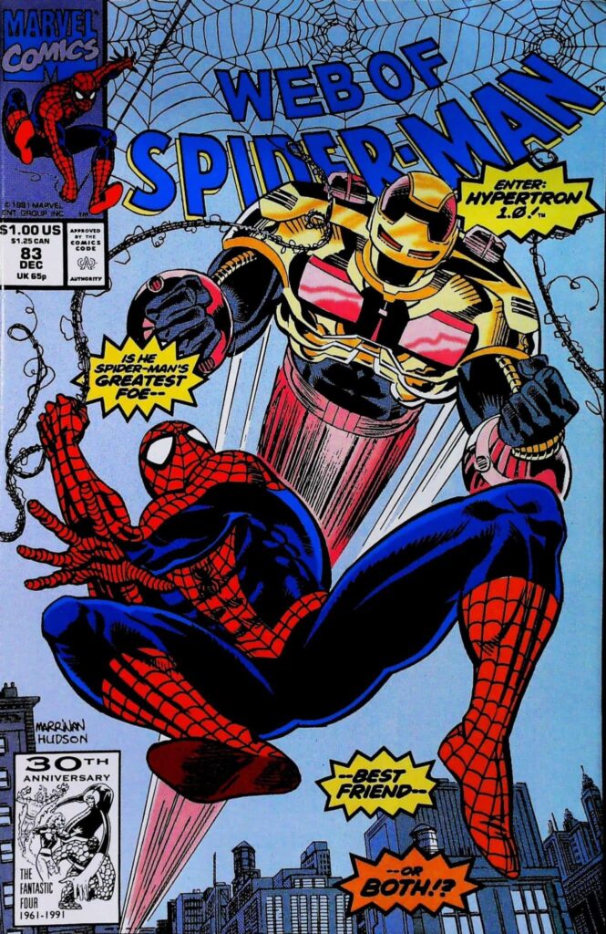 Web Of Spider-Man #83, vue de l'exemplaire