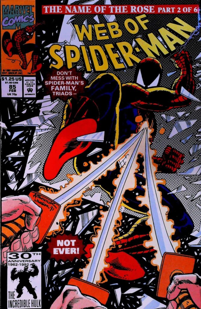 Web Of Spider-Man #85, vue de l'exemplaire