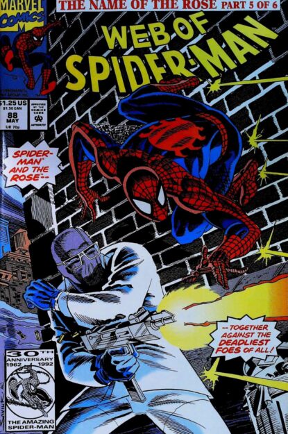 Couverture de WEB OF SPIDER-MAN (1985) #88 - par Alex Saviuk - lecubeacomics.com