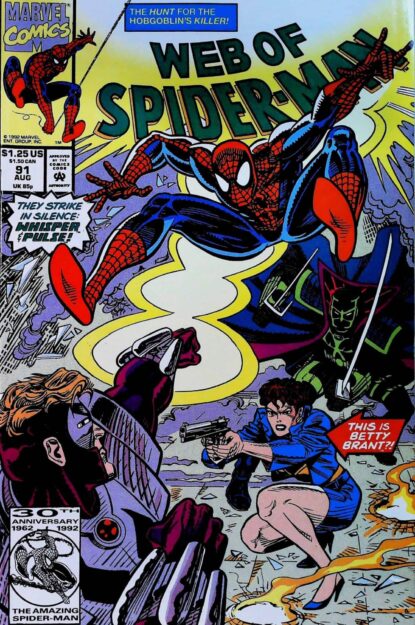 Couverture de WEB OF SPIDER-MAN (1985) #91 - par Alex Saviuk - lecubeacomics.com