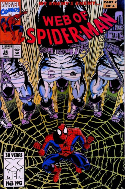 Couverture de WEB OF SPIDER-MAN (1985) #98 - par Derek Yaniger - lecubeacomics.com