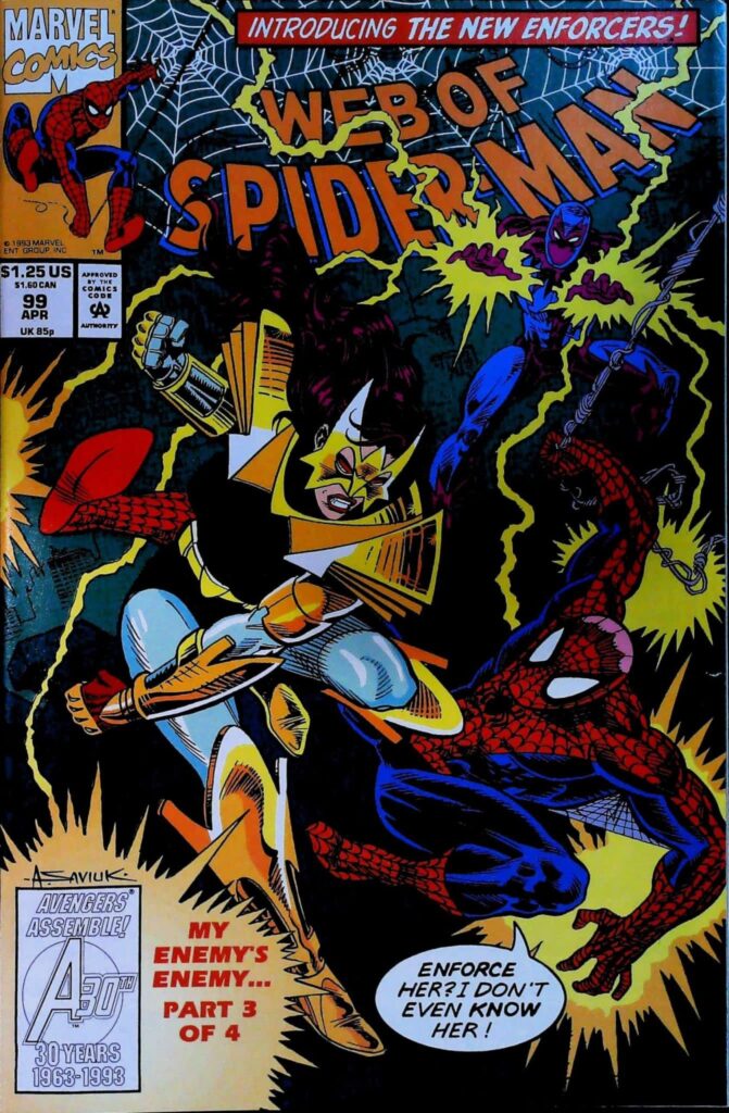Web Of Spider-Man #99, vue de l'exemplaire