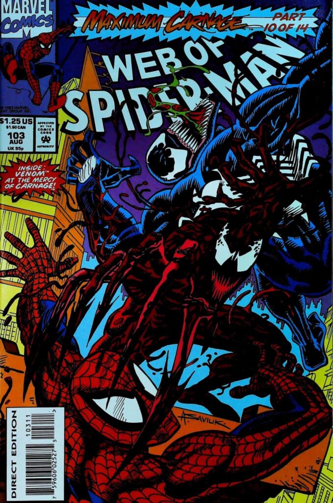 Web Of Spider-Man #103, vue de l'exemplaire