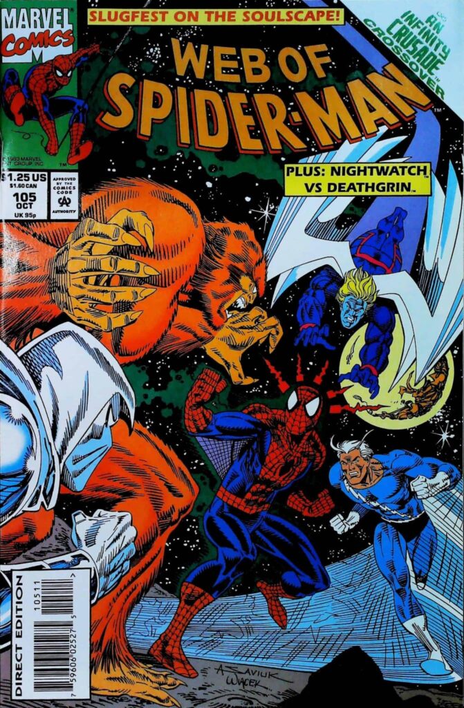 Web Of Spider-Man #105, vue de l'exemplaire