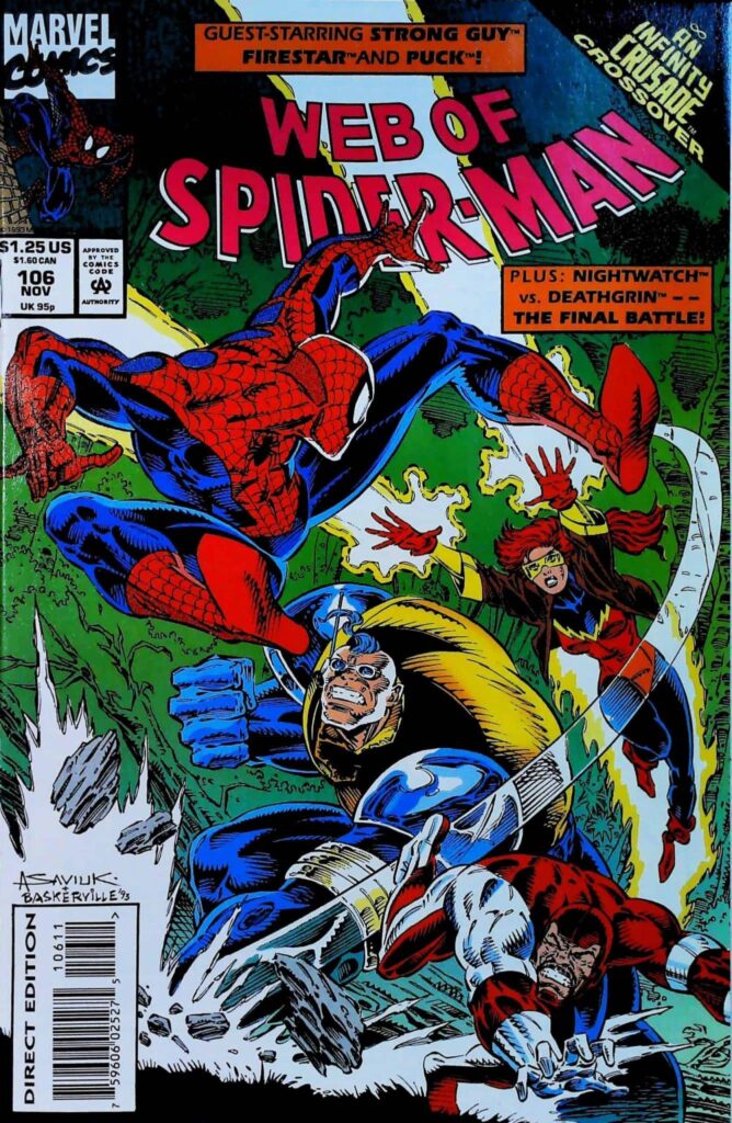 Web Of Spider-Man #106, vue de l'exemplaire