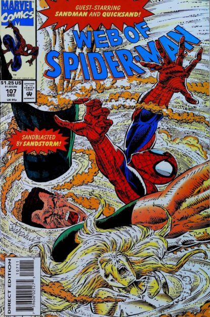 Couverture de WEB OF SPIDER-MAN (1985) #107 - par Alex Saviuk - lecubeacomics.com