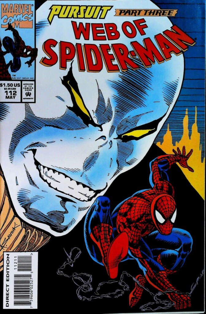 Web Of Spider-Man #112, vue de l'exemplaire