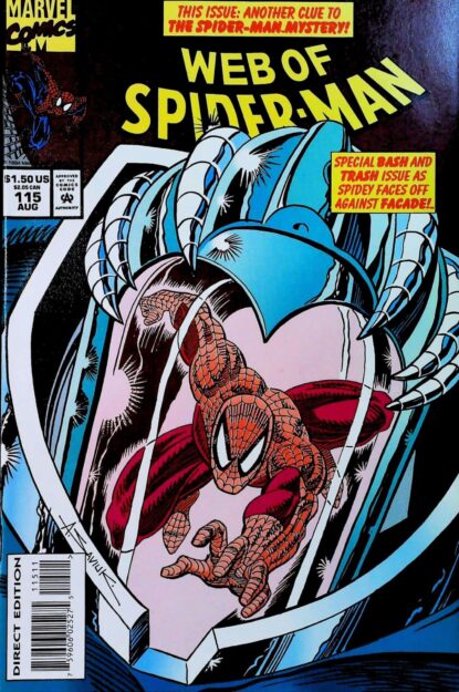 Couverture de WEB OF SPIDER-MAN (1985) #115 - par Alex Saviuk - lecubeacomics.com