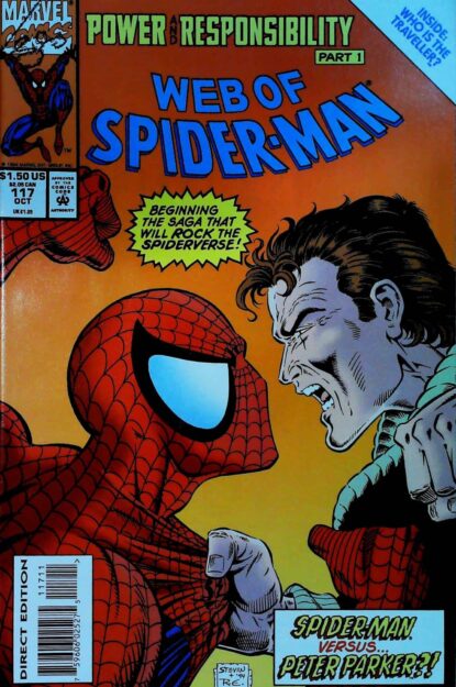 Couverture de WEB OF SPIDER-MAN (1985) #117 - par Steven Butler - lecubeacomics.com