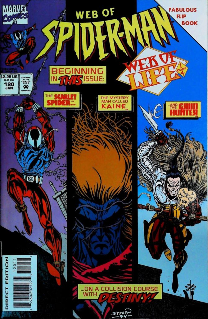 Web Of Spider-Man #120, vue de l'exemplaire