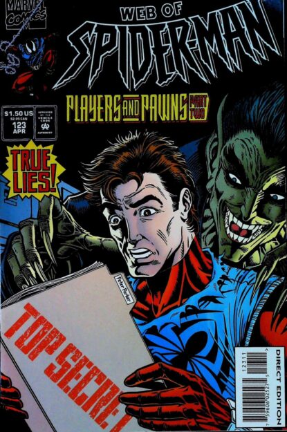 Couverture de WEB OF SPIDER-MAN (1985) #123 - par Steven Butler - lecubeacomics.com