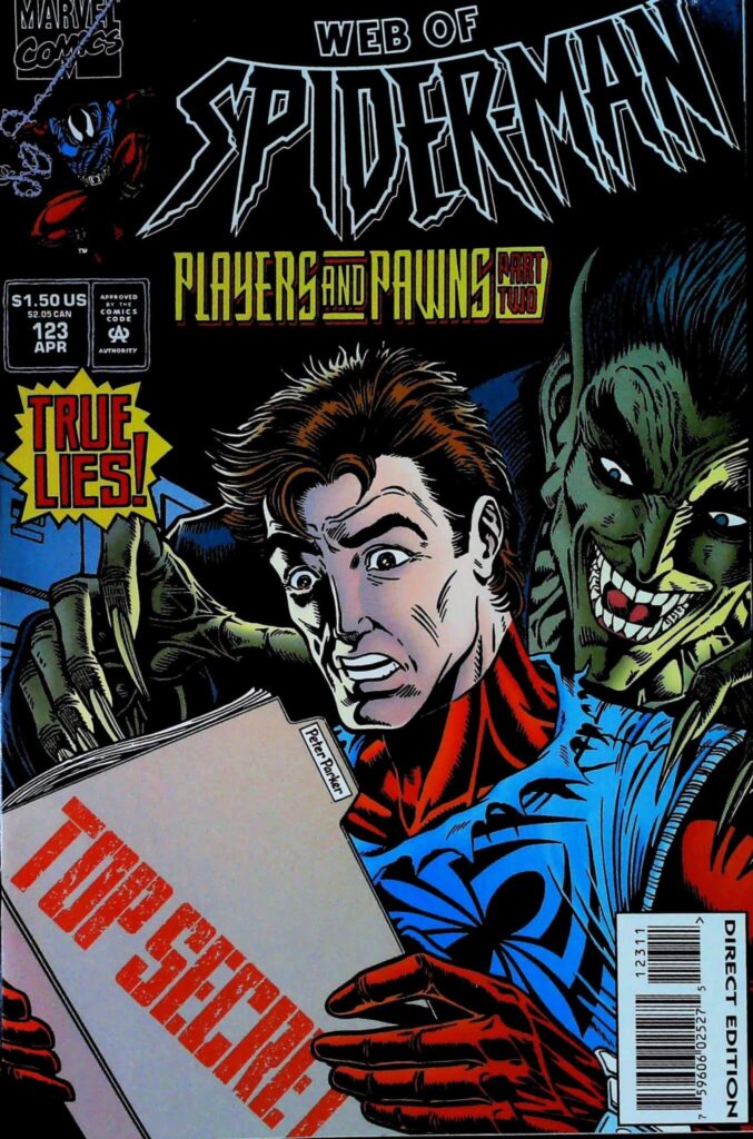 Web Of Spider-Man #123, vue de l'exemplaire