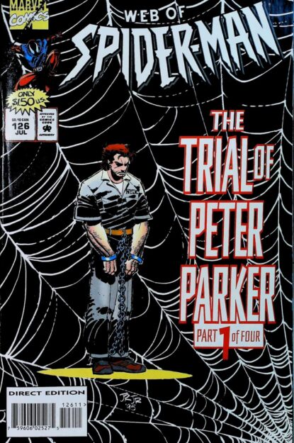 Couverture de WEB OF SPIDER-MAN (1985) #126 - par John Romita Jr. - lecubeacomics.com