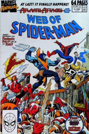 Couverture de WEB OF SPIDER-MAN (1985) ANNUAL #5 - par Alex Saviuk - lecubeacomics.com