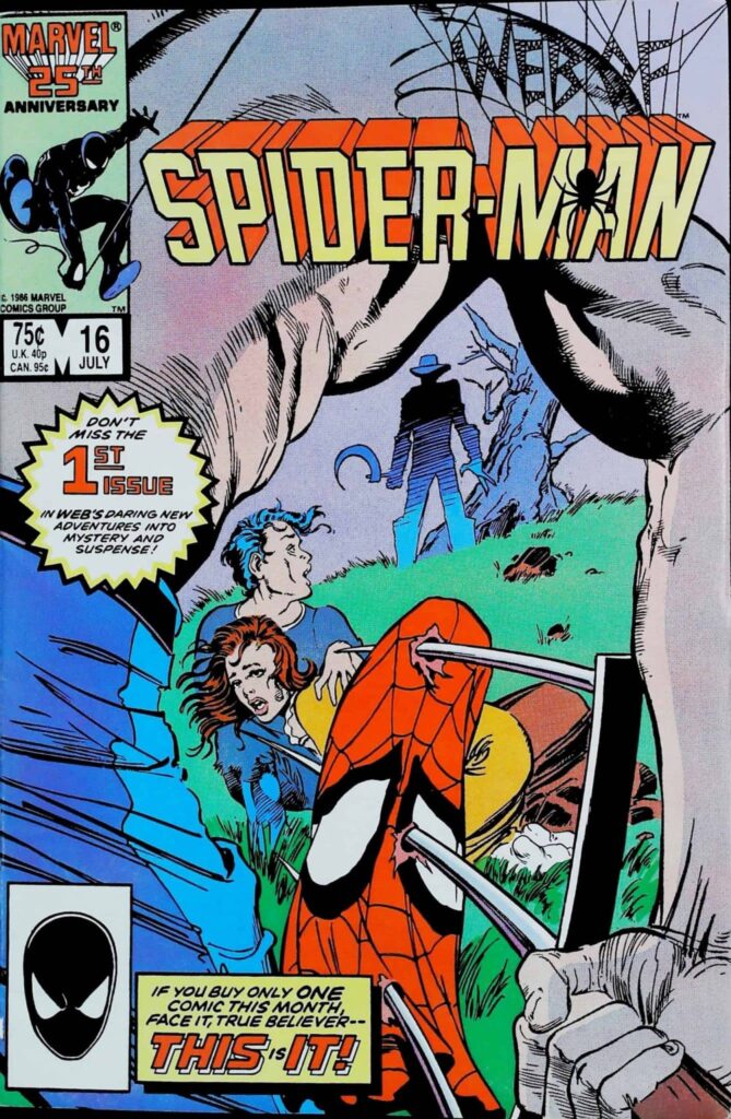 Web Of Spider-Man #16, vue de l'exemplaire