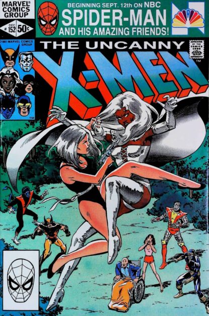 Couverture de UNCANNY X-MEN (1963) #152 - par Bob McLeod - lecubeacomics.com