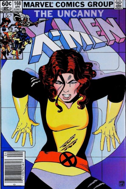 Couverture de UNCANNY X-MEN (1963) #168 - par Paul Smith - lecubeacomics.com
