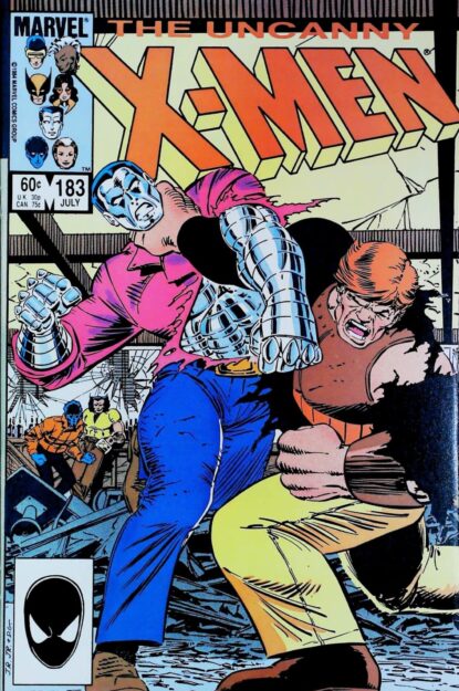 Couverture de UNCANNY X-MEN (1963) #183 - par John Romita Jr. - lecubeacomics.com