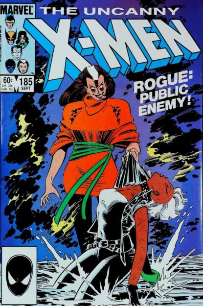 Couverture de UNCANNY X-MEN (1963) #185 - par John Romita Jr. - lecubeacomics.com