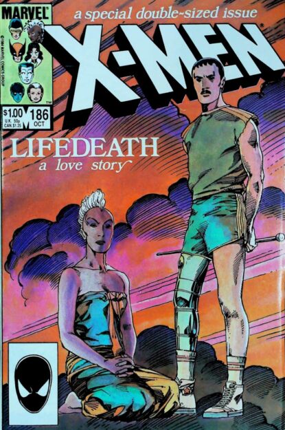 Couverture de UNCANNY X-MEN (1963) #186 - par Barry Windsor-Smith - lecubeacomics.com
