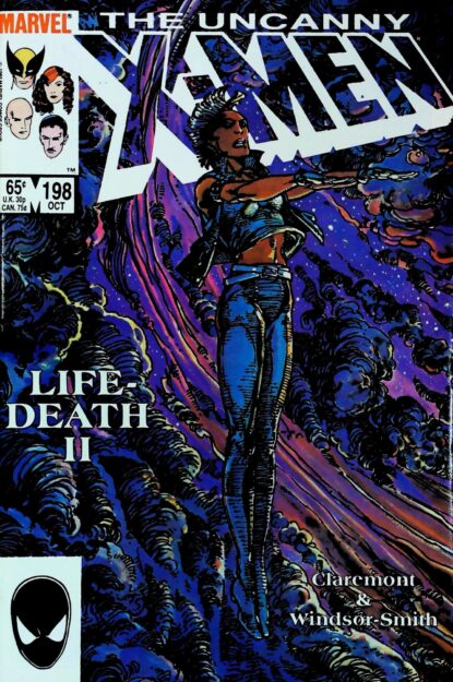 Couverture de UNCANNY X-MEN (1963) #198 - par Barry Windsor-Smith - lecubeacomics.com