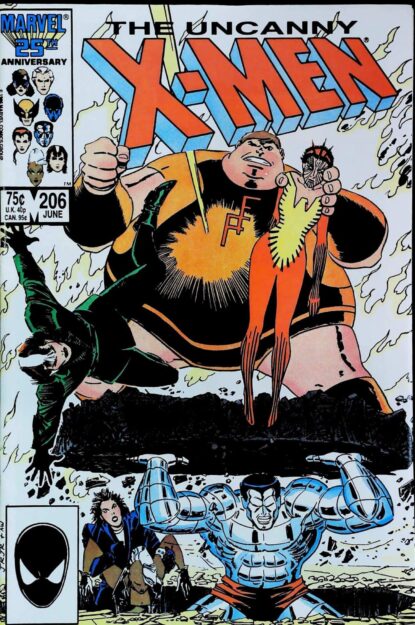 Couverture de UNCANNY X-MEN (1963) #205 - par Barry Windsor-Smith - lecubeacomics.com