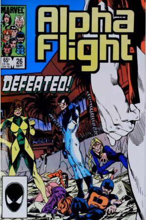 Couverture de ALPHA FLIGHT (1983) #26 - par John Byrne - lecubeacomics.com
